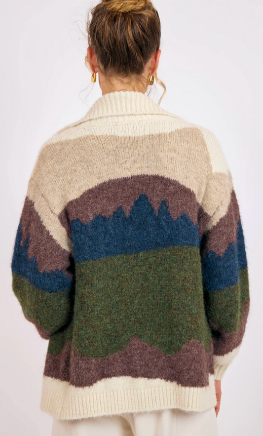 Birdie Landscape Cardigan