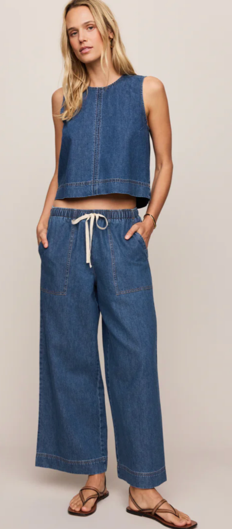 Sun Keeper Denim Tank