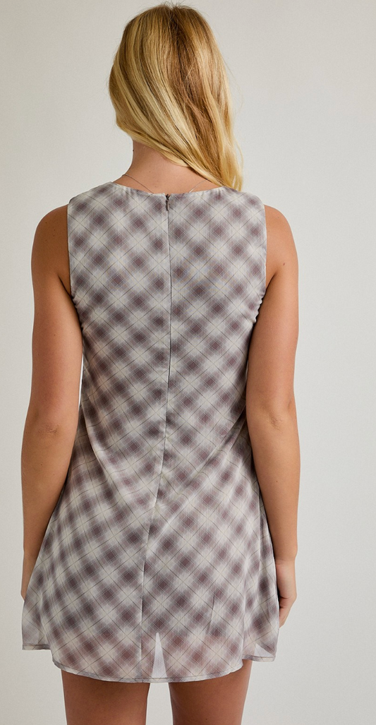 Serena Plaid Mini Dress