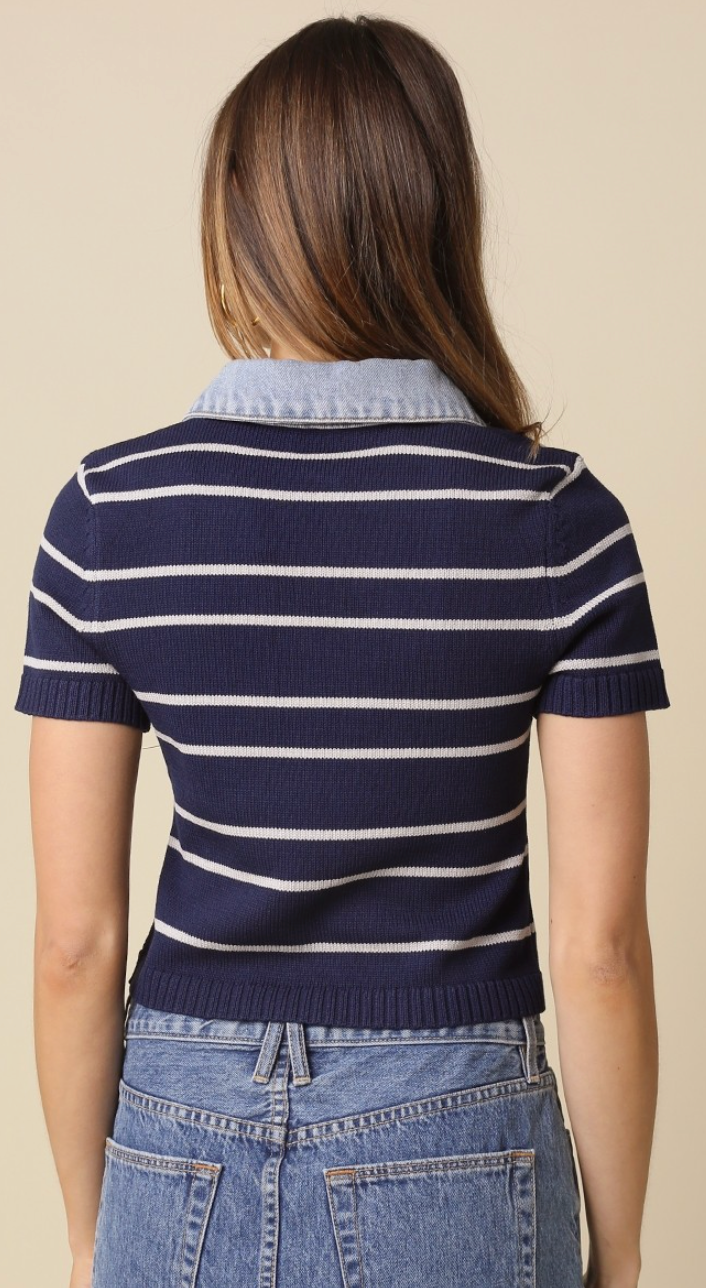 Sebastian Denim Top