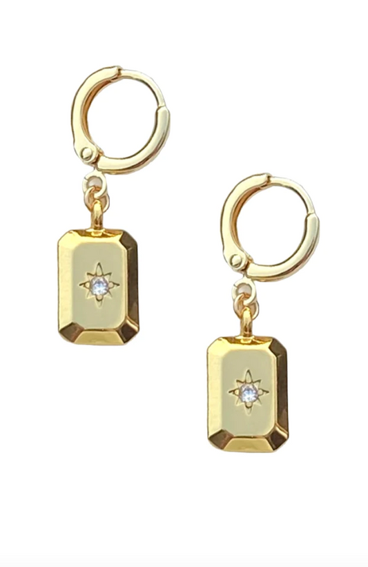 Starlit Huggie Earrings