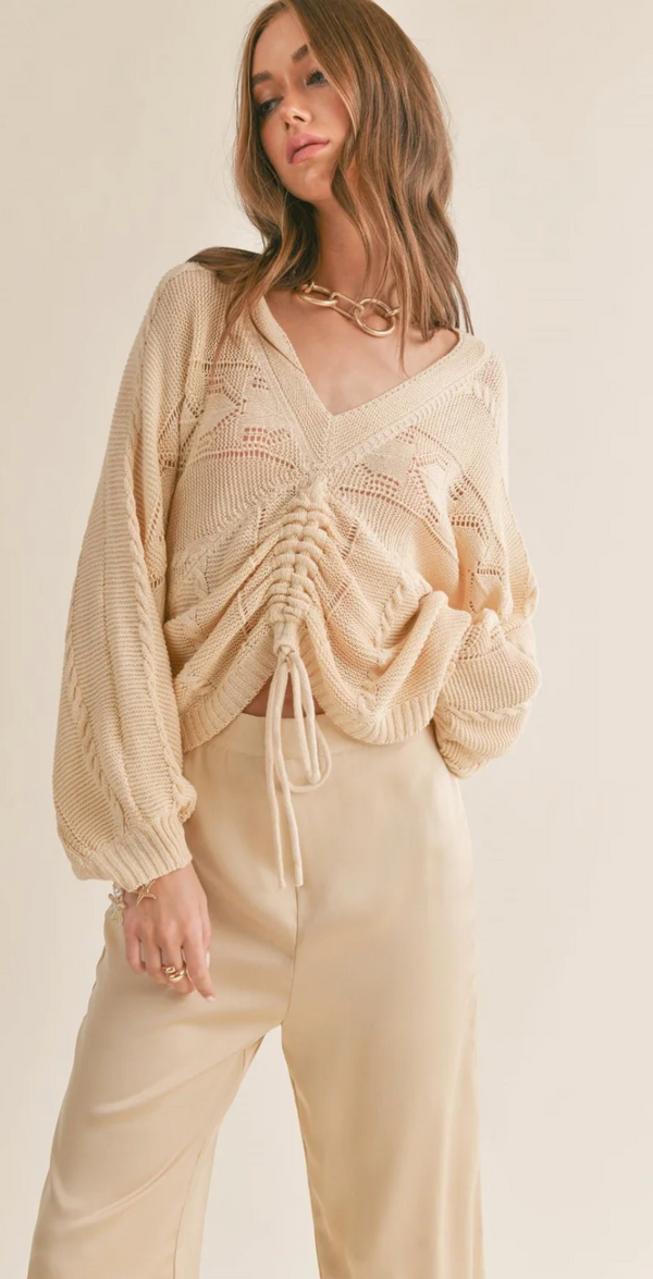 Abril Ruched Sweater