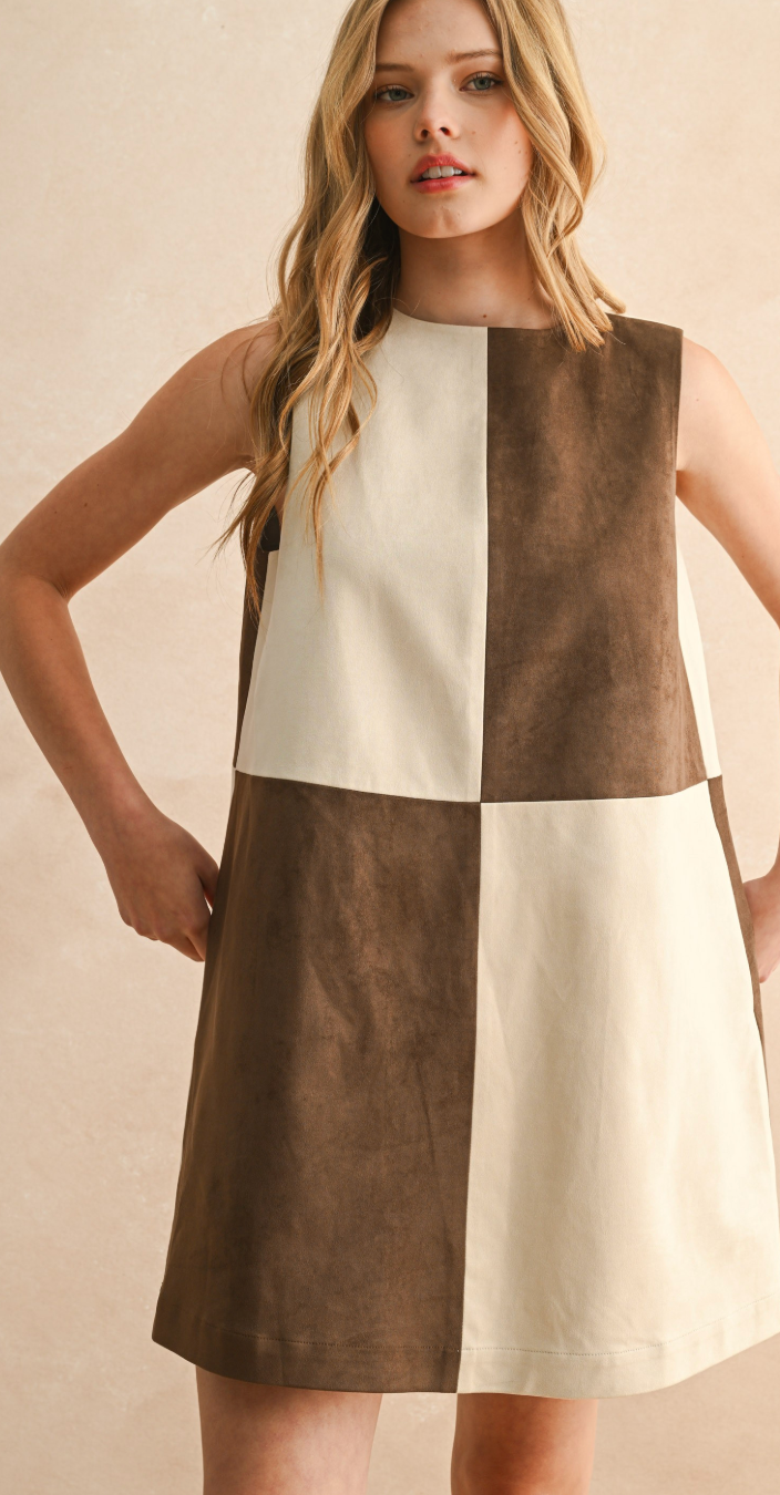 Colorblock Shift Dress