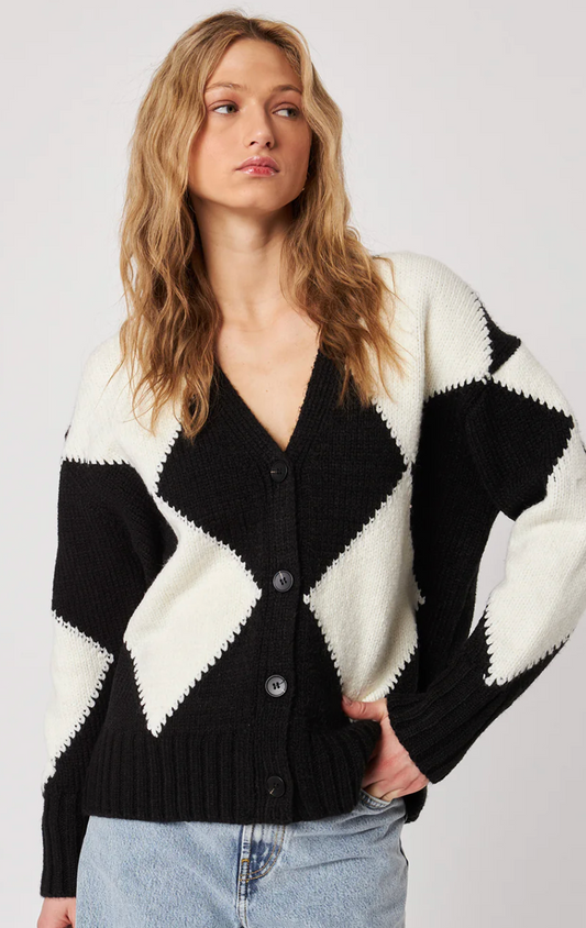 Caviar Argyle Cardigan