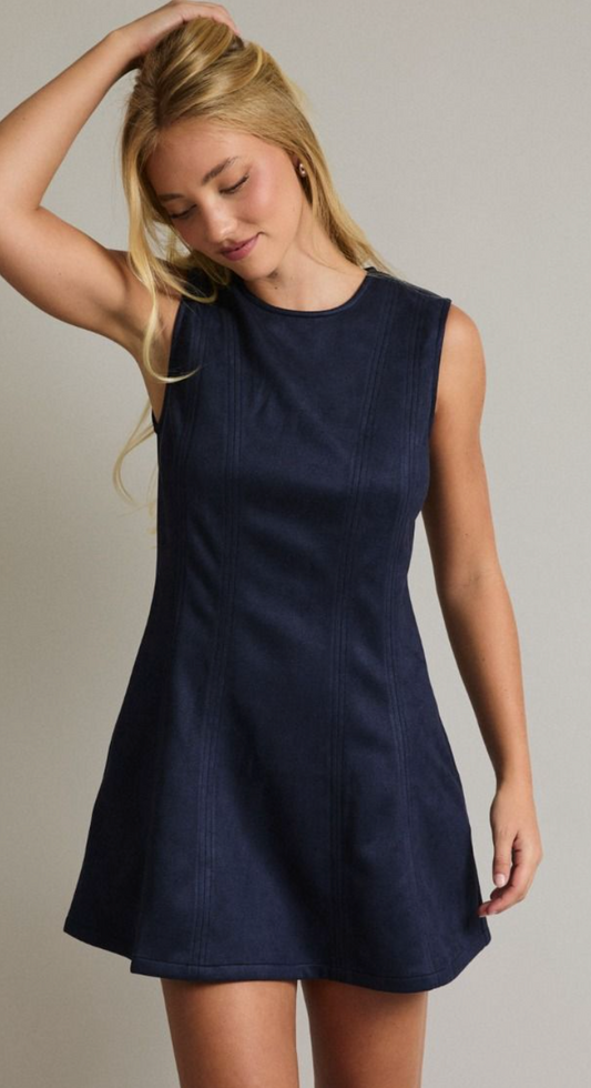 Suede Mini Dress