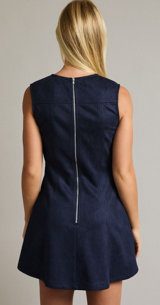 Suede Mini Dress