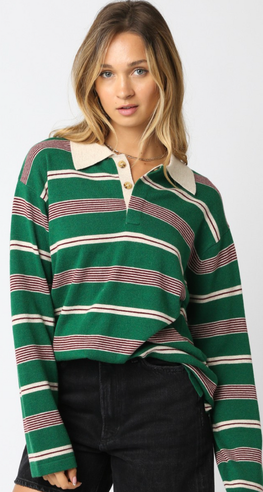 Cara Stripe Polo