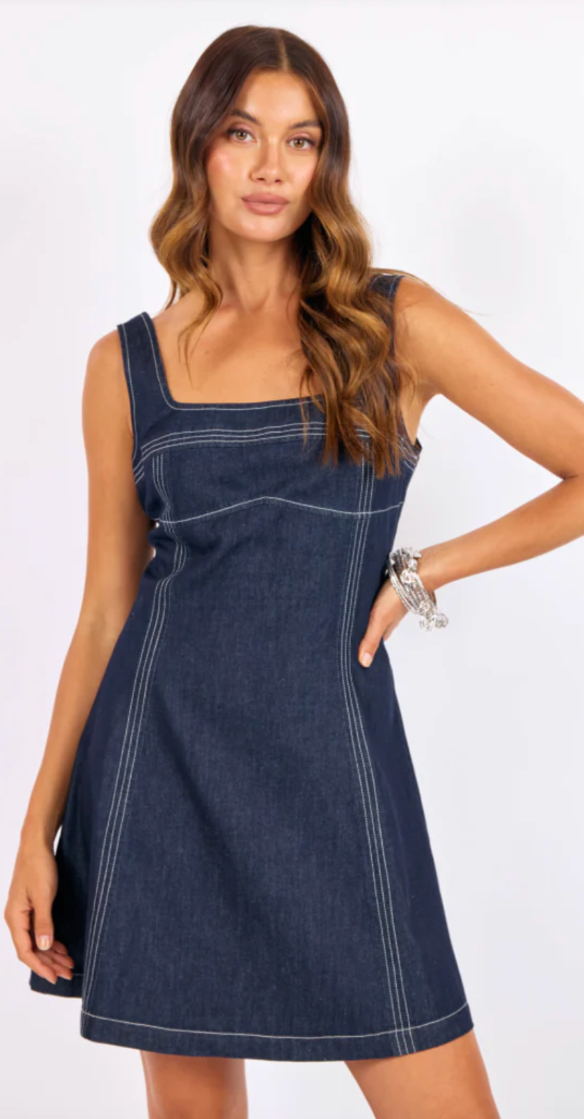 Bodega Denim Mini Dress
