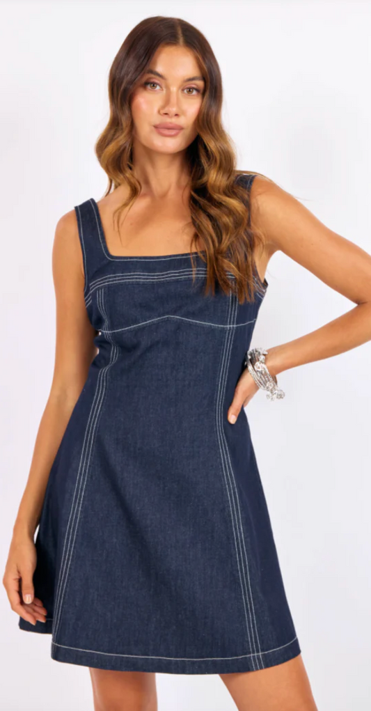 Bodega Denim Mini Dress