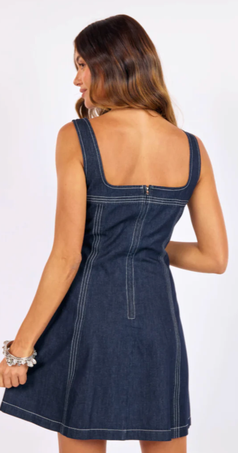 Bodega Denim Mini Dress
