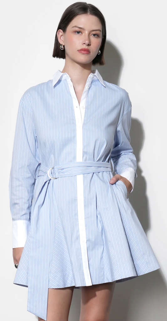 Faith Stripe Shirt Dress