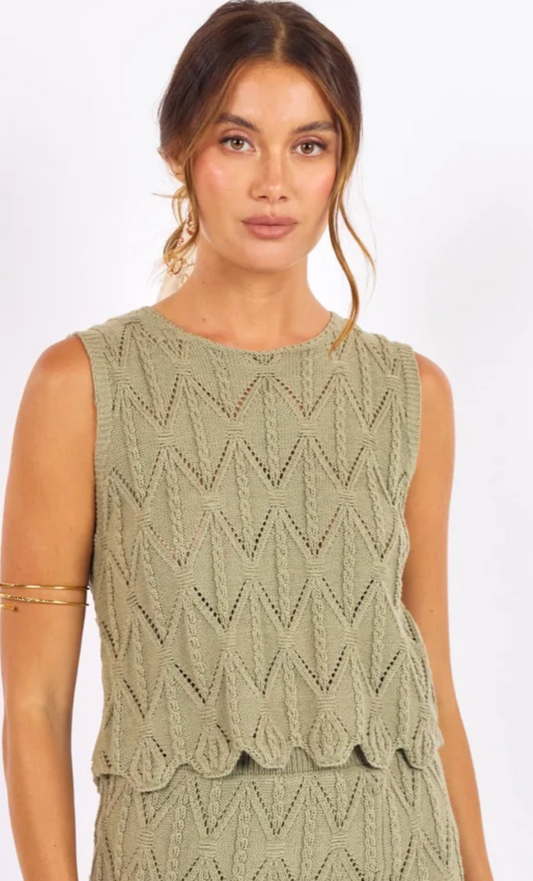 Succulent Sweater Tank