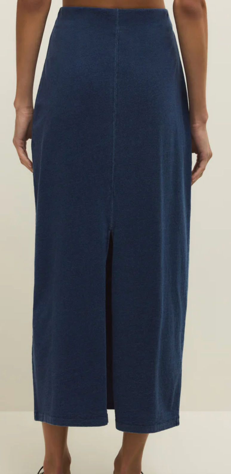 Gail Jersey Denim Skirt