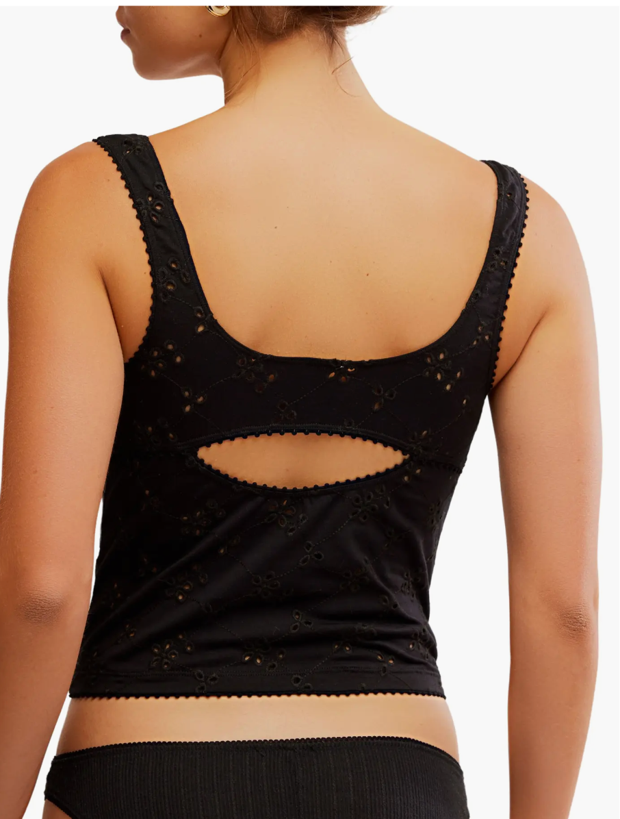 Full Bloom Eyelet Cami