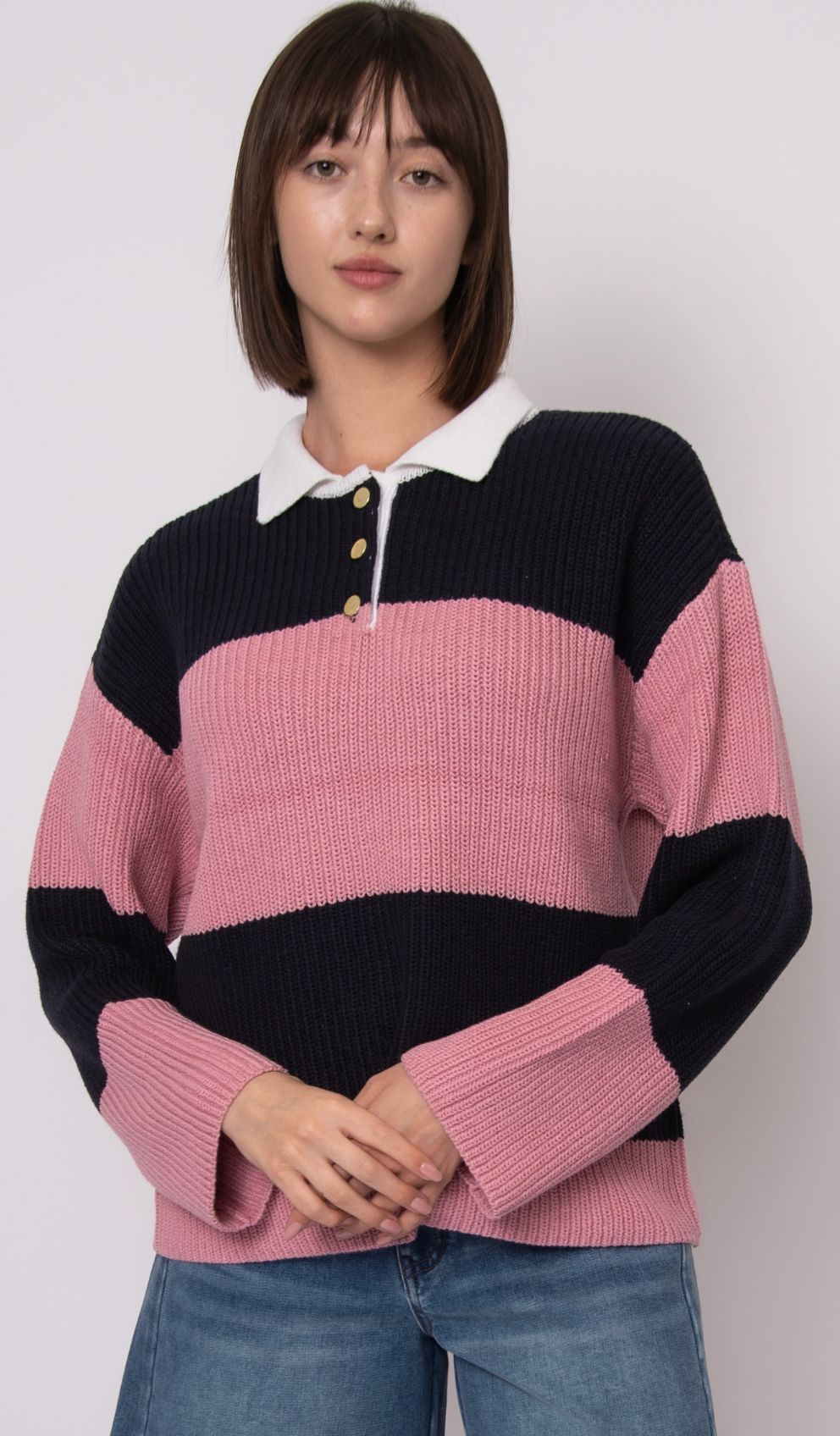 Mae Long Sleeve Polo