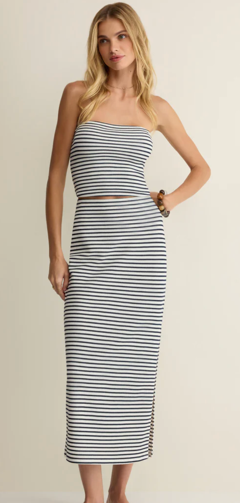 Ainslie Stripe Midi Skirt
