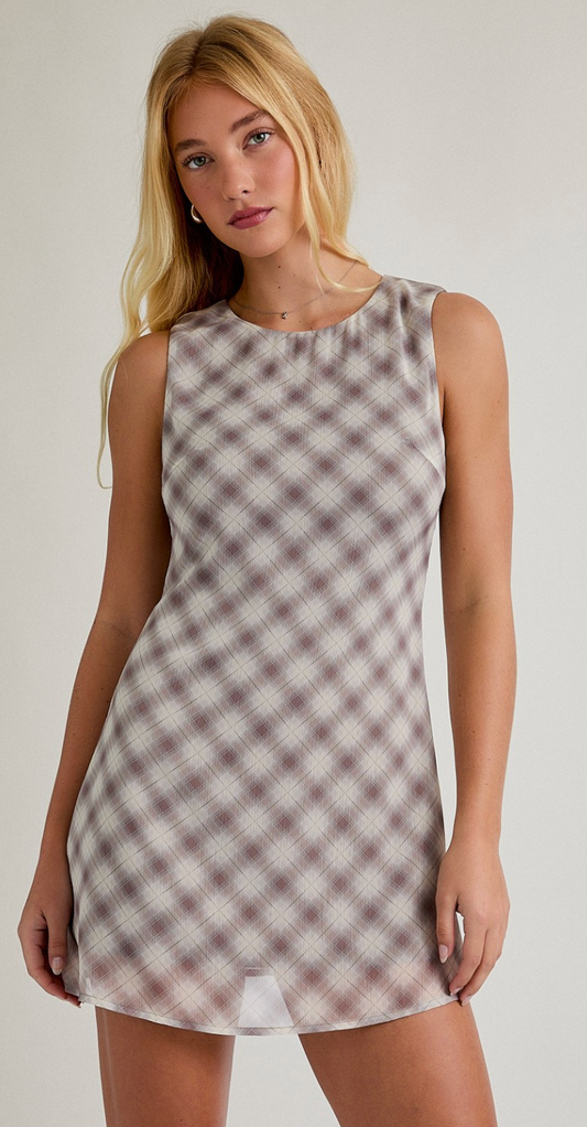 Serena Plaid Mini Dress