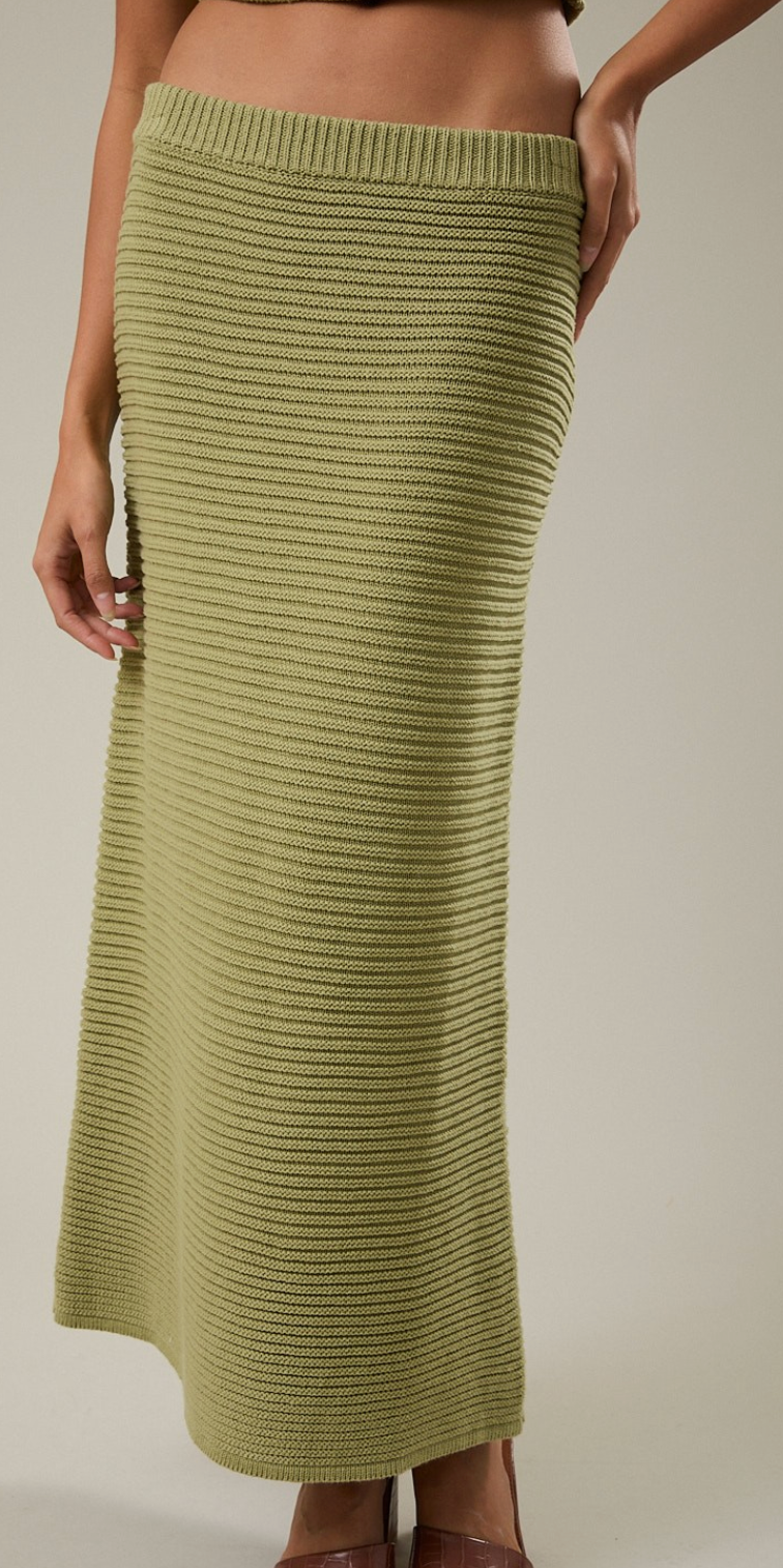 Matcha Midi Skirt