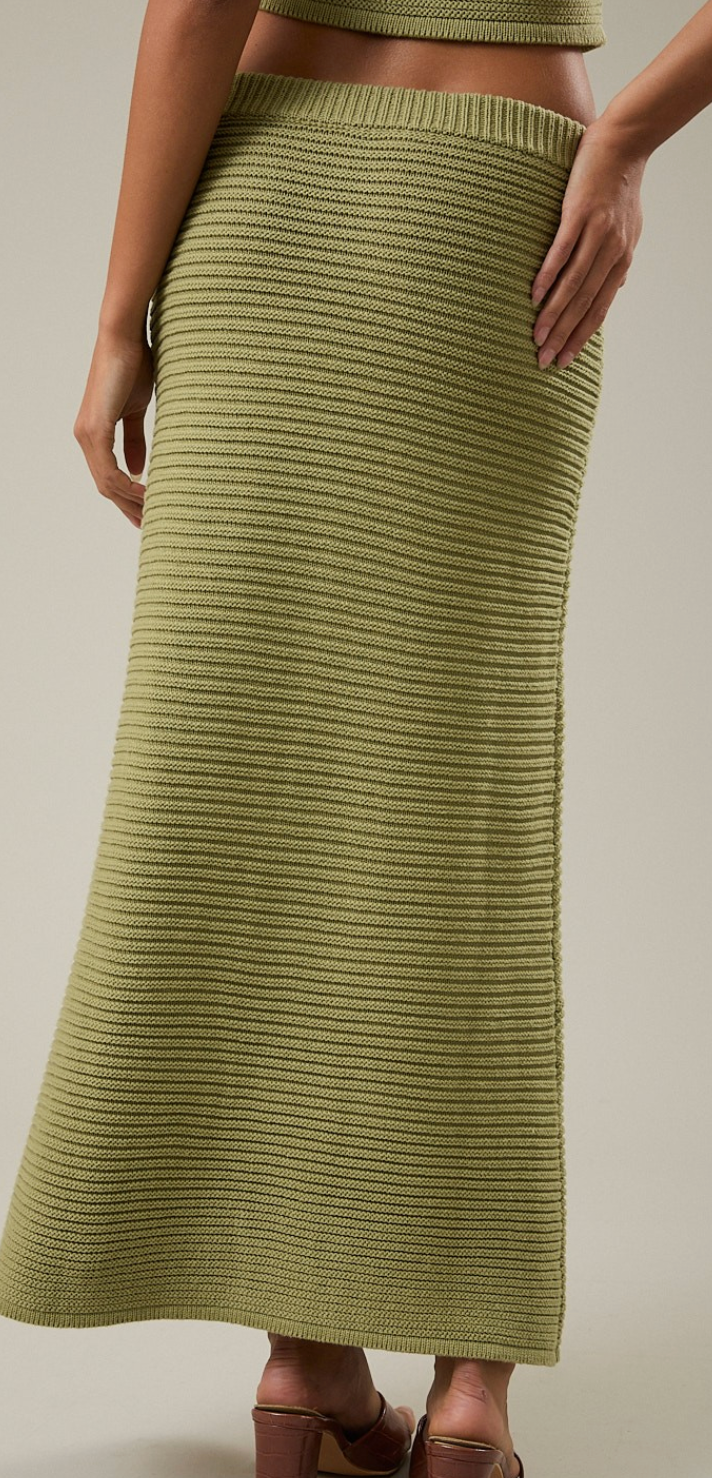 Matcha Midi Skirt