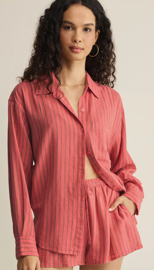 Perfect Striped Button Up