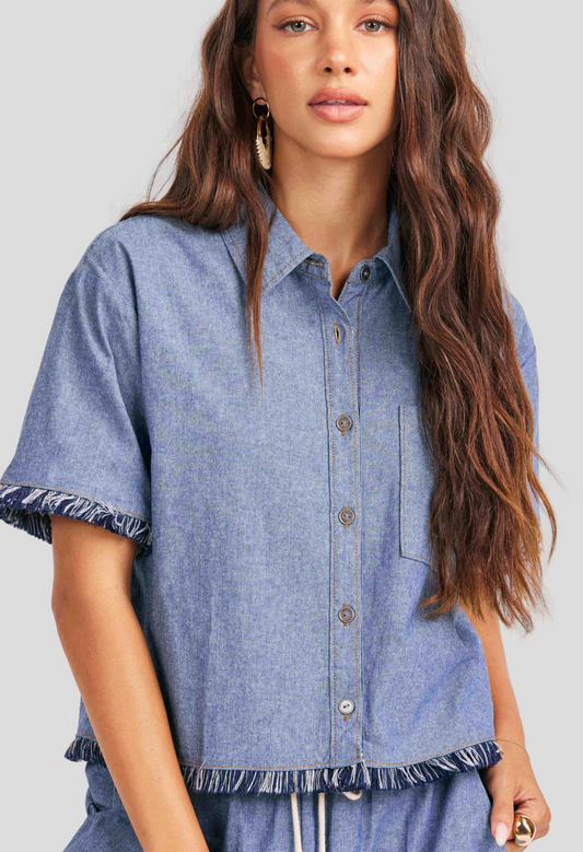 Sullivan Fringe Button Up