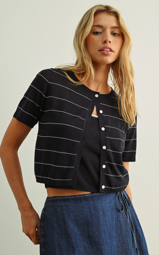 Lukas Striped Cardigan