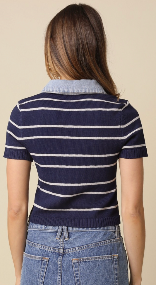 Sebastian Denim Top