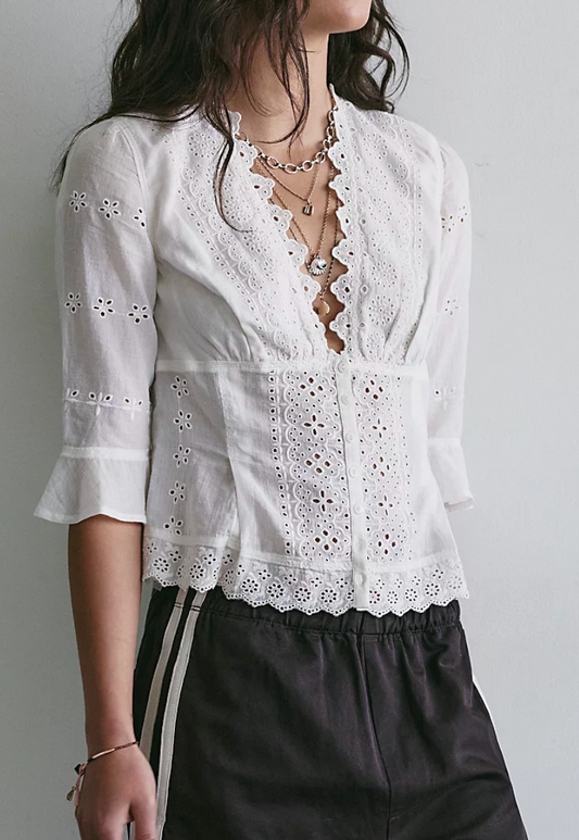 Salone Eyelet Top
