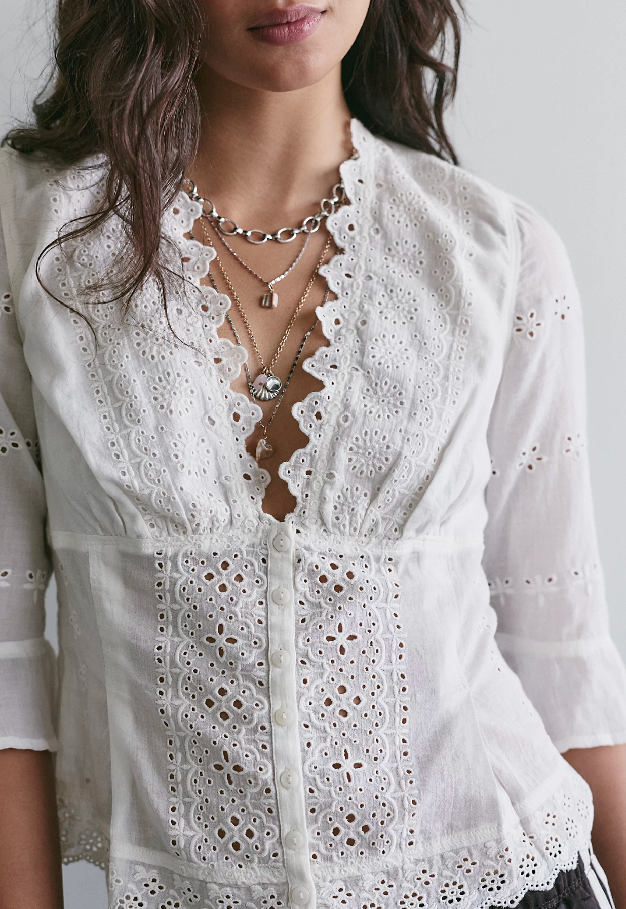 Salone Eyelet Top