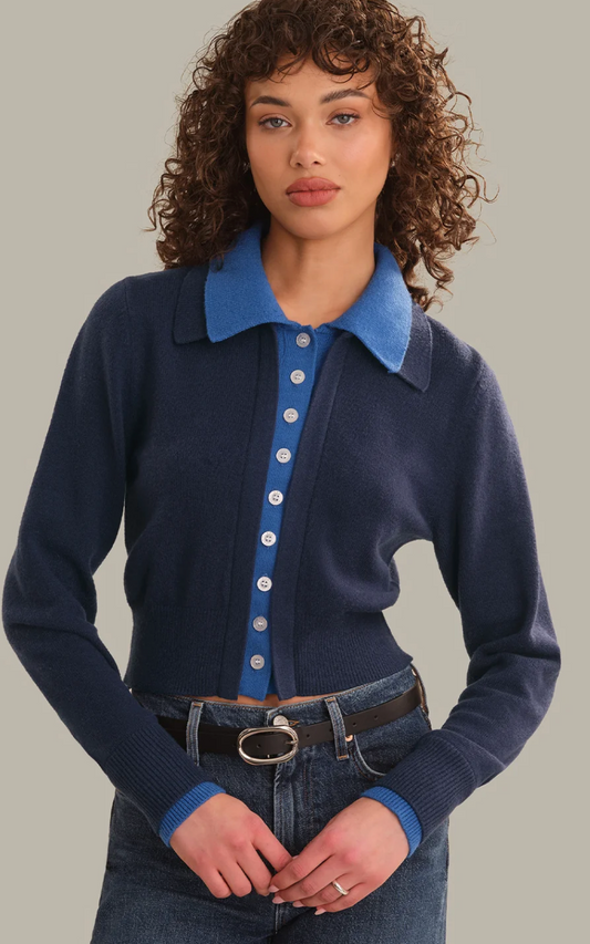Double Layer Polo Cardi