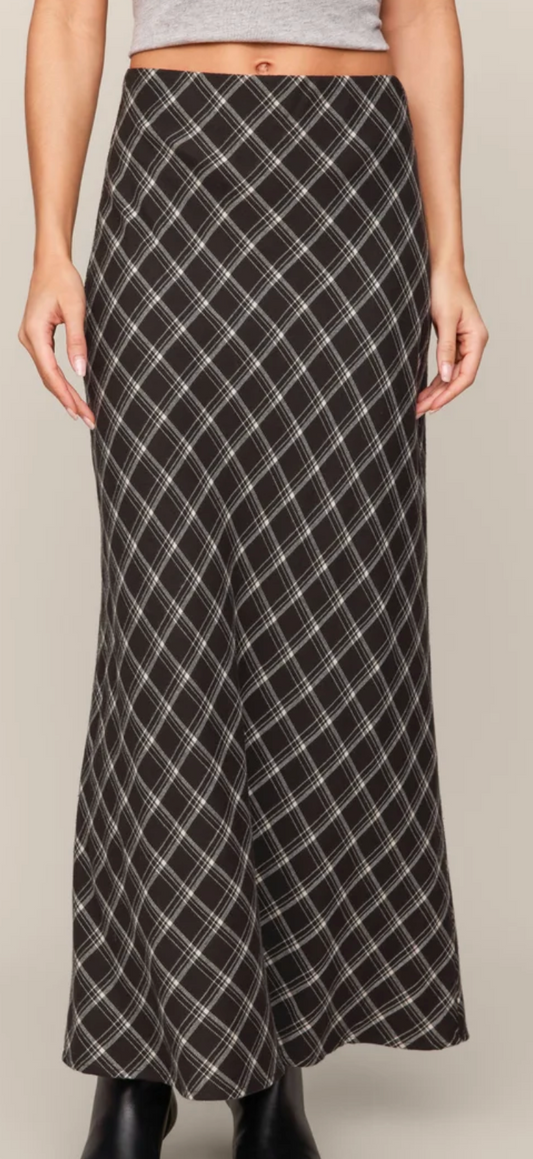 Europa Plaid Skirt