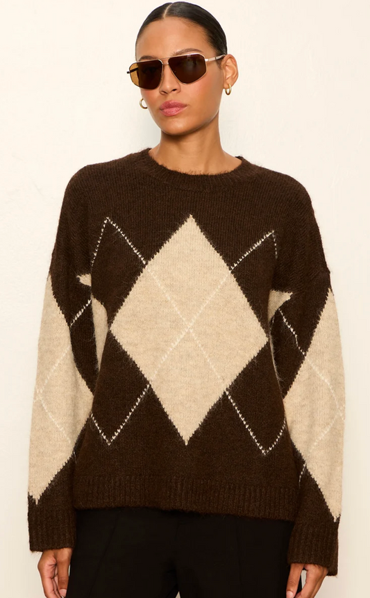 Argyle Crew Sweater