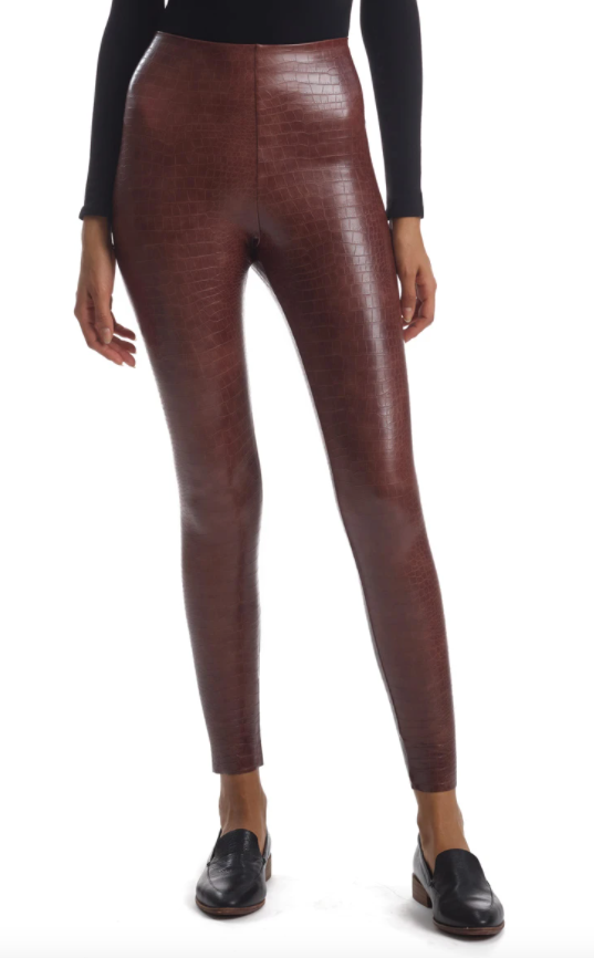 Amber Leather Leggings