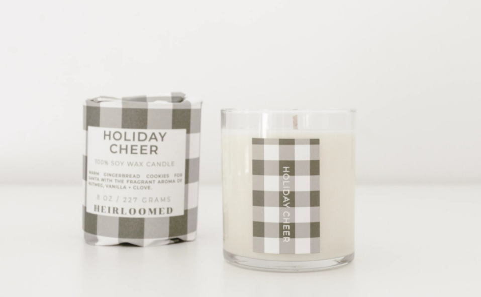 Holiday Wrap Candles